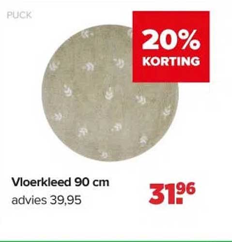 Vloerkleed 90 cm 20% Korting