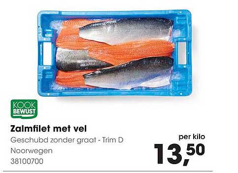 Zalmfilet met vel