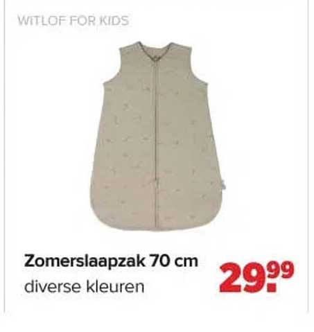 Zomerslaapzak 70 cm diverse kleuren
