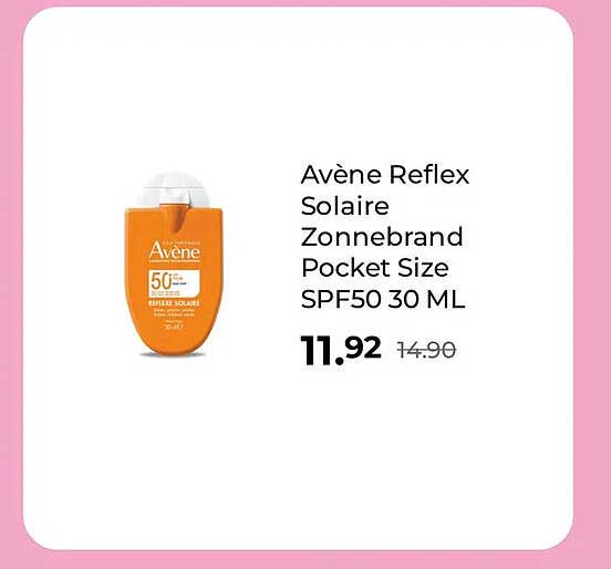 Avène Reflex Solaire Zonnebrand Pocket Size SPF50 30 ML