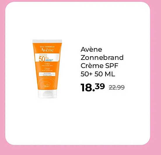 Avène Zonnebrand Crème SPF 50+ 50 ML