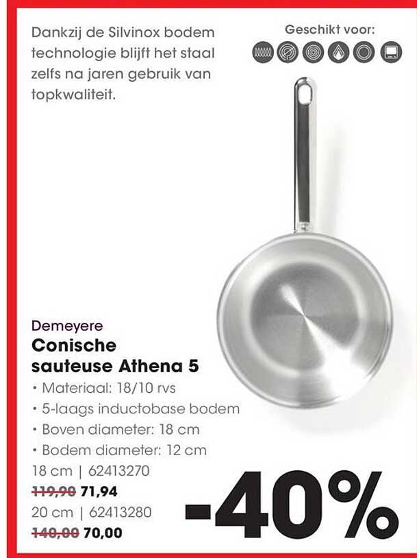 Demeyere Conische sauteuse Athena 5