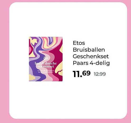 Etos Bruisballen Geschenkset Paar 4-delig
