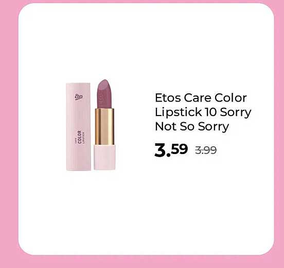 Etos Care Color Lipstick 10 Sorry Not So Sorry