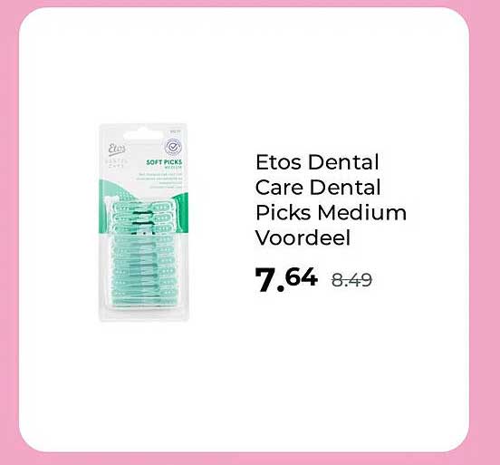 Etos Dental Care Dental Picks Medium Voordeel
