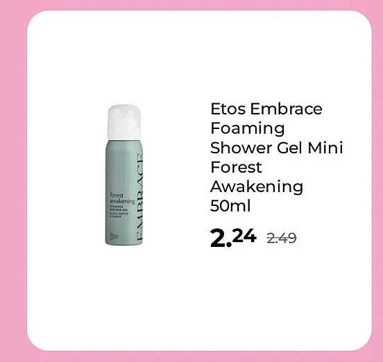 Etos Embrace Foaming Shower Gel Mini Forest Awakening 50ml