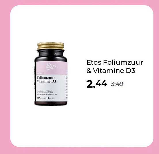 Etos Foliumzuur & Vitamine D3