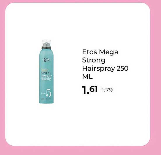 Etos Mega Strong Hairspray 250 ML