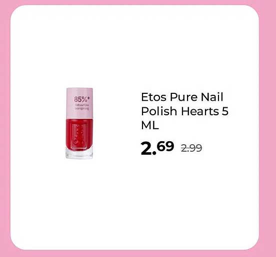 Etos Pure Nail Polish Hearts 5 ML