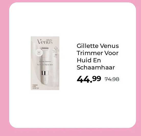 Gillette Venus Trimmer Voor Huid En Schaamhaar