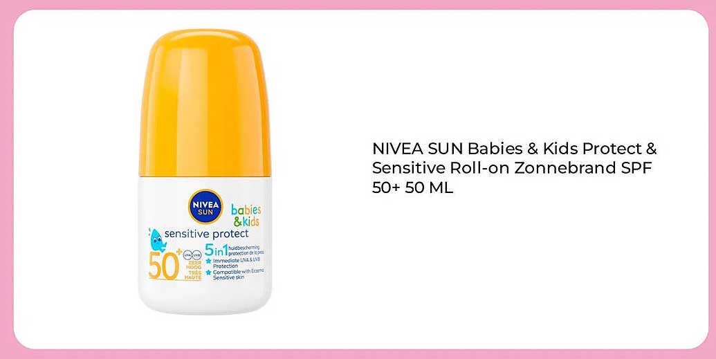 NIVEA SUN Babies & Kids Protect & Sensitive Roll-on Zonnebrand SPF 50+ 50 ML