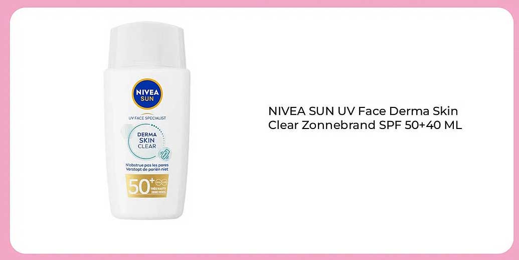 NIVEA SUN UV Face Derma Skin Clear Zonnebrand SPF 50+40 ML