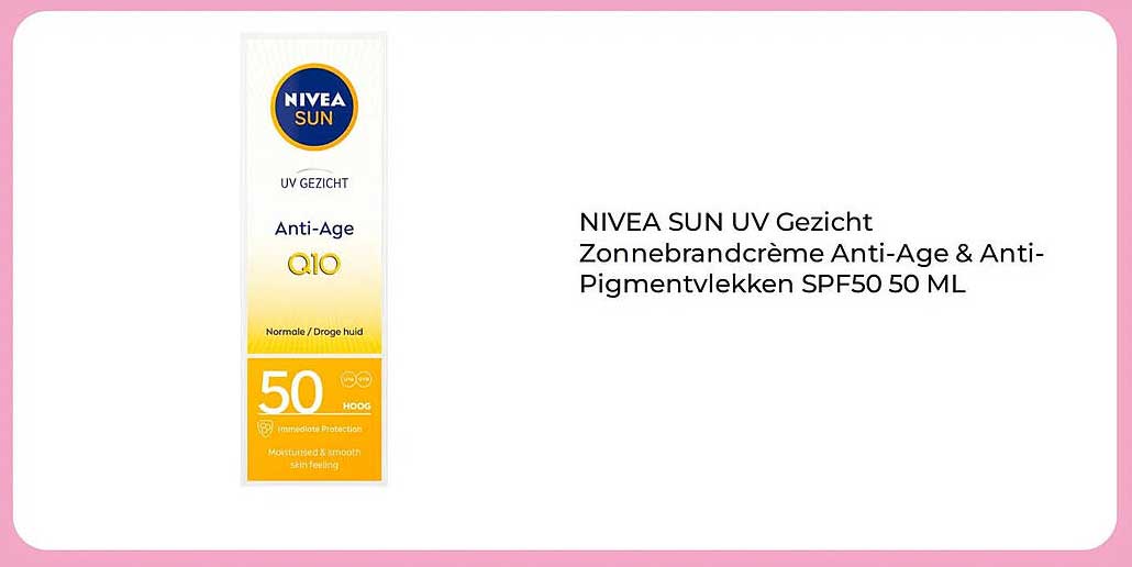 NIVEA SUN UV Gezicht Zonnebrandcrème Anti-Age & Anti-Pigmentvlekken SPF50 50 ML