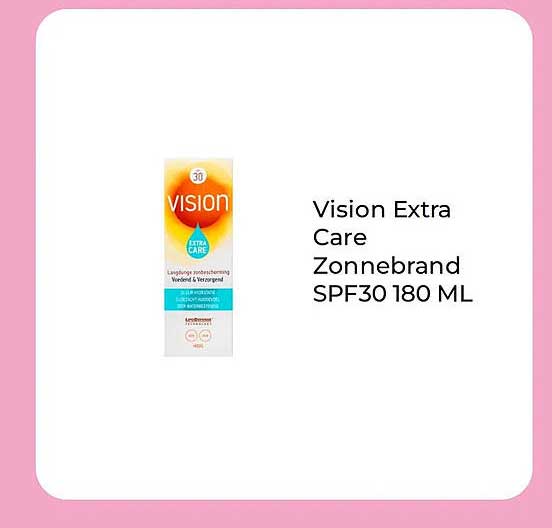 Vision Extra Care Zonnebrand SPF30 180 ML