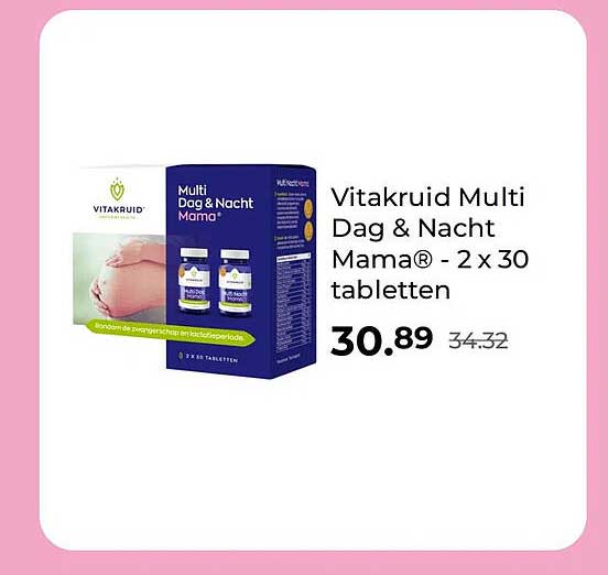 Vitakruid Multi Dag & Nacht Mama® - 2 x 30 tabletten