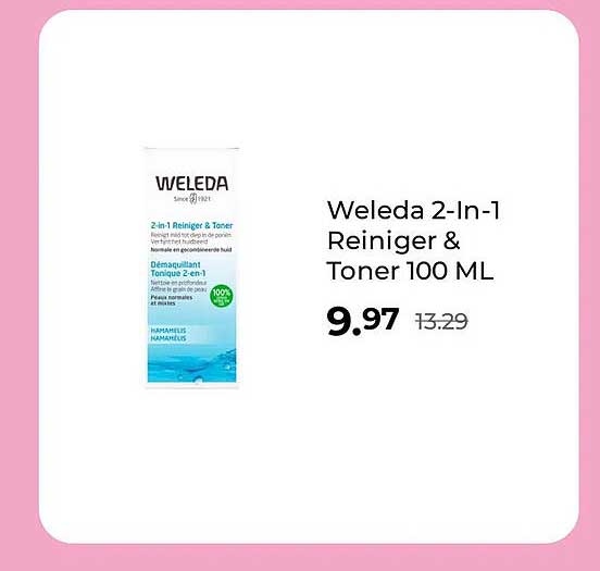 Weleda 2-In-1 Reiniger & Toner 100 ML