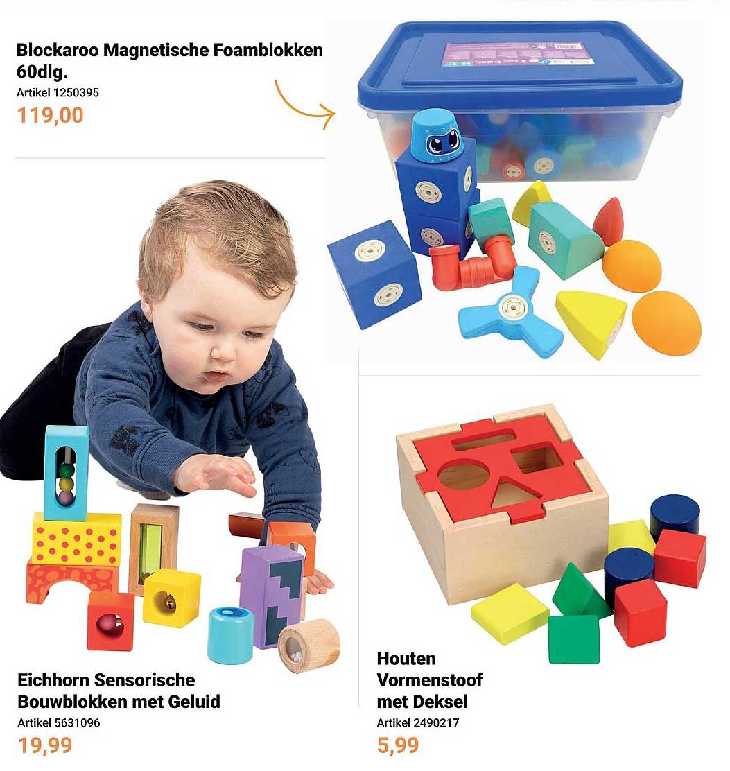 Blockaroo Magnetische Foamblokken 60dlg.