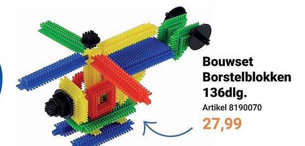 Bouwset Borstelblokken 136dlg.
