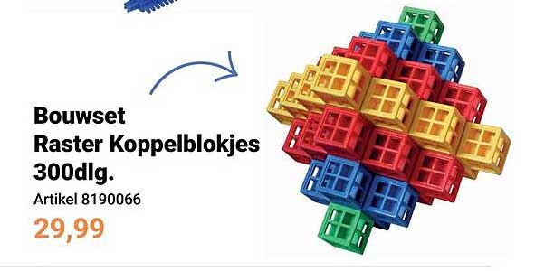 Bouwset Raster Koppelblokjes 300dlg.