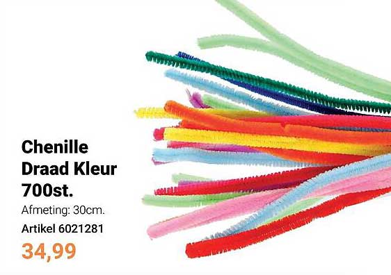 Chenille Draad Kleur 700st.