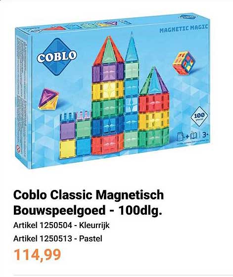 Coblo Classic Magnetisch Buitenspeelgoed - 100dlg.