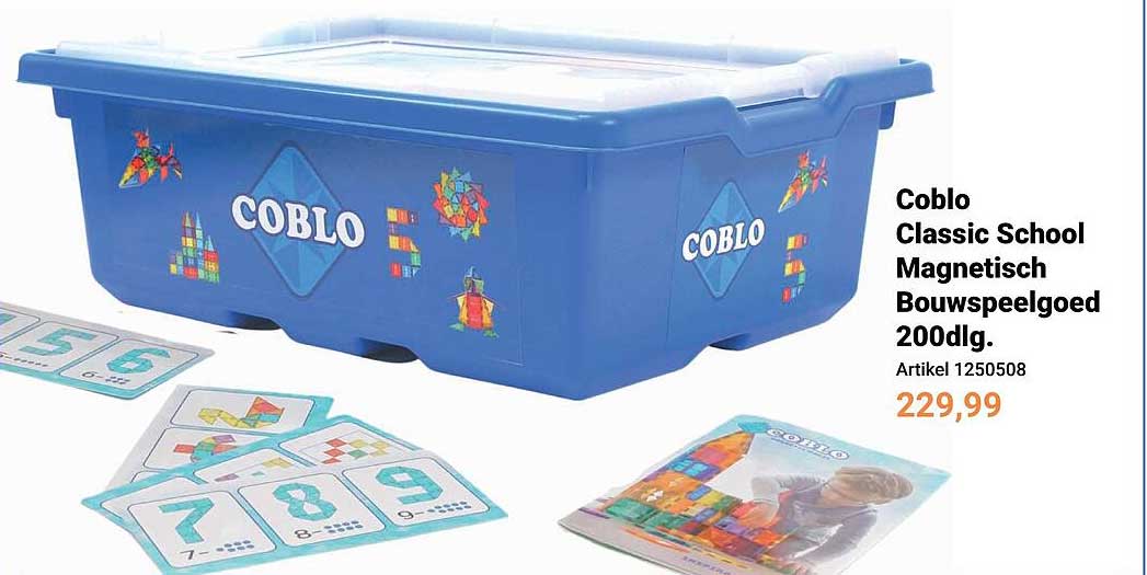 Coblo Classic School Magnetisch Bouwspeelgoed 200dlg.