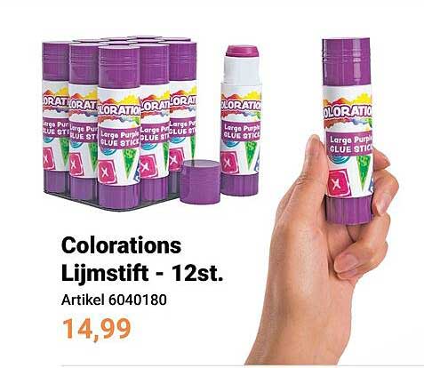 Colorations Lijmstift - 12st.
