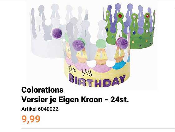 Colorations Versier je Eigen Kroon - 24st.