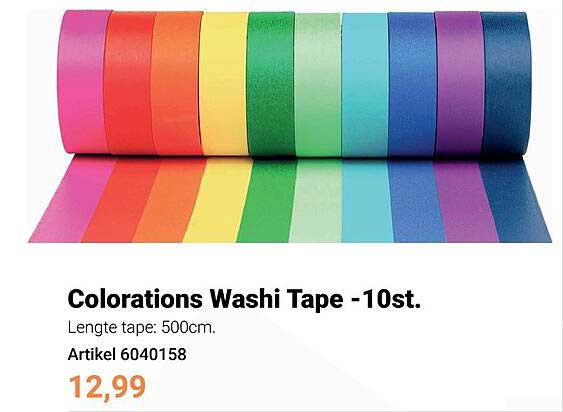Colorations Washi Tape -10st.