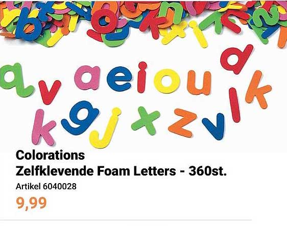 Colorations Zelfklevende Foam Letters - 360st.