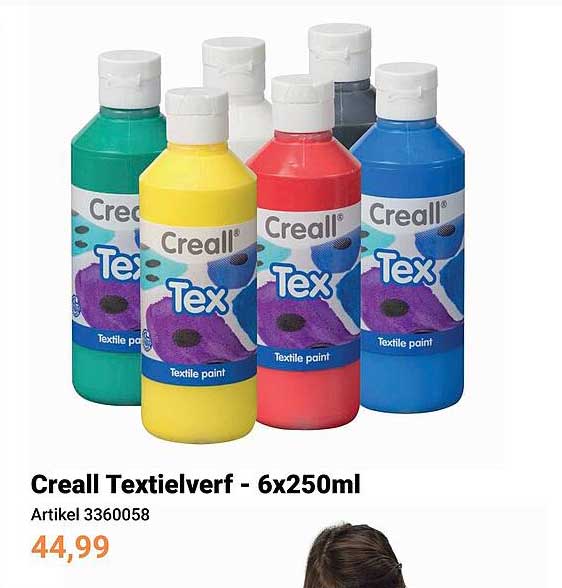 Creall Textielverf - 6x250ml