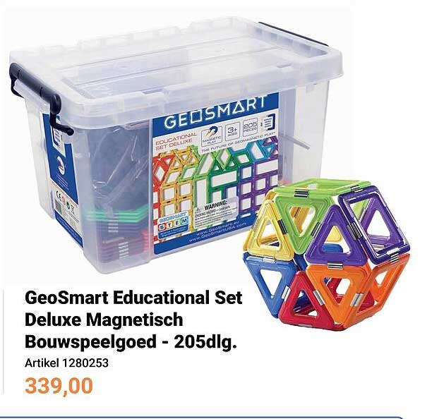 GeoSmart Educational Set Deluxe Magnetisch Buitenspeelgoed - 205dlg.