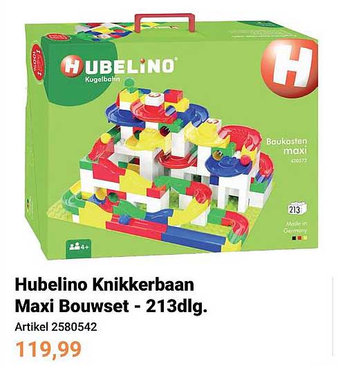 Hubelino Knikkerbaan Maxi Bouwset - 213dlg.