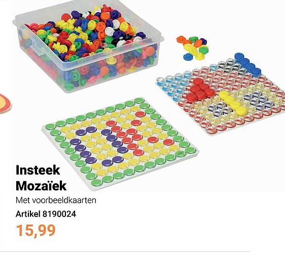Insteek Mozaïek Met voorbeeldkaarten Artikel 8190024
