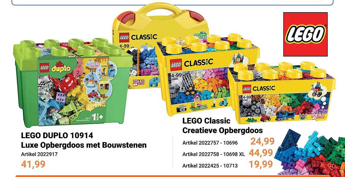 LEGO DUPLO 10914 Luxe Opbergdoos met Bouwstenen