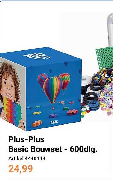Plus-Plus Basic Bouwset - 600dlg.