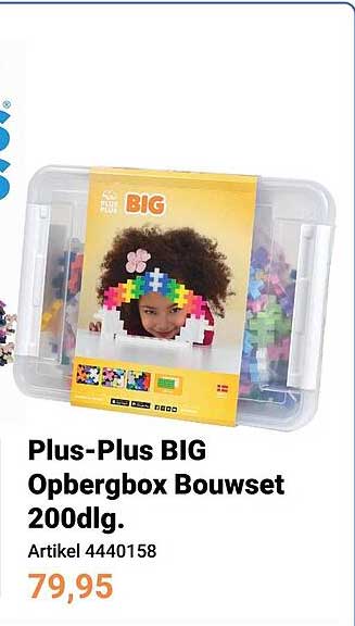 Plus-Plus BIG Opbergbox Bouwset 200dlg.