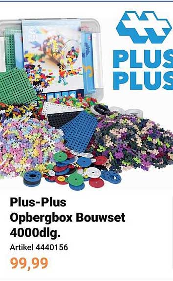 Plus-Plus Opbergbox Bouwset 4000dlg.