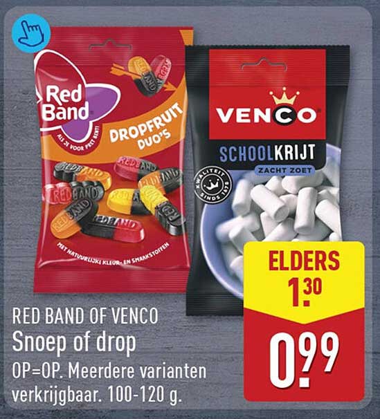 RED BAND OF VENCO Snoep of drop