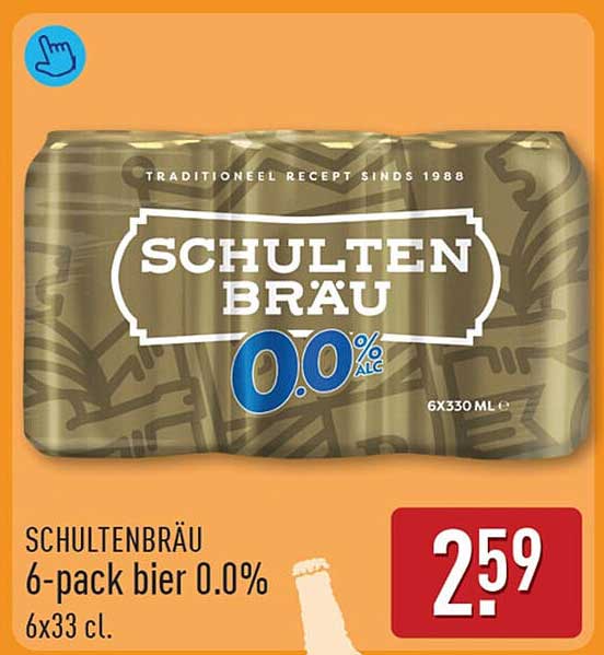 Schultenbräu 6-pack bier 0.0% 6x33 cl.
