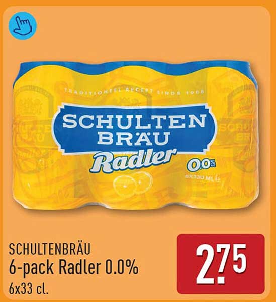 SCHULTENBRÄU 6-pack Radler 0.0% 6x33 cl.