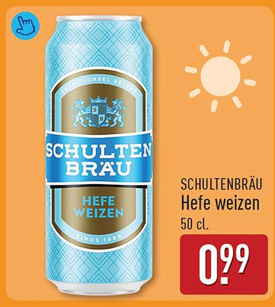 SCHULTENBRÄU Hefe weizen 50 cl.