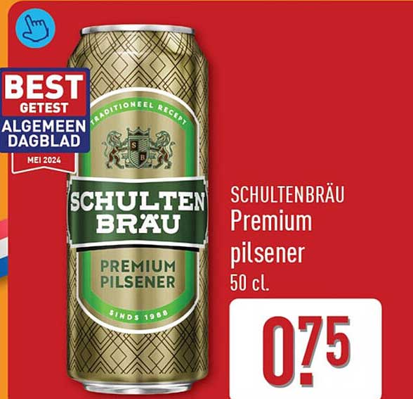 SCHULTENBRÄU Premium pilsener 50 cl.