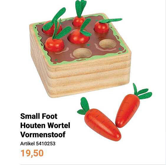 Small Foot Houten Wortel Vormenstoof