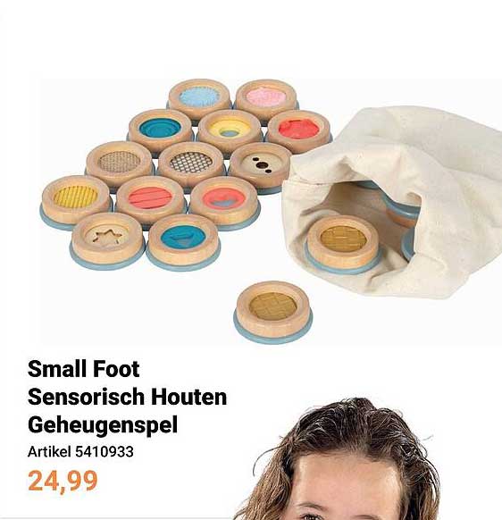 Small Foot Sensorisch Houten Geheugenspel