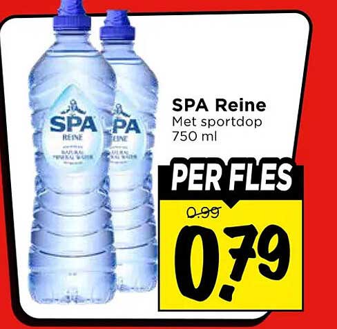 SPA Reine Met sportdop 750 ml PER FLES