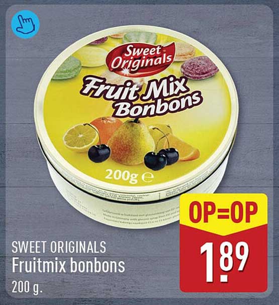 SWEET ORIGINALS Fruitmix bonbons 200 g OP=OP