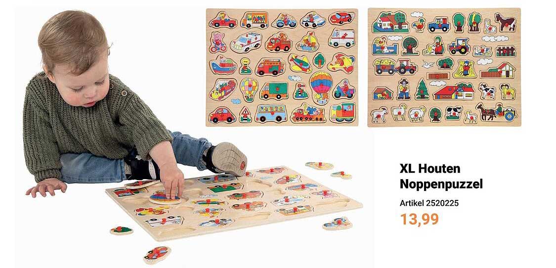 XL Houten Noppenpuzzel