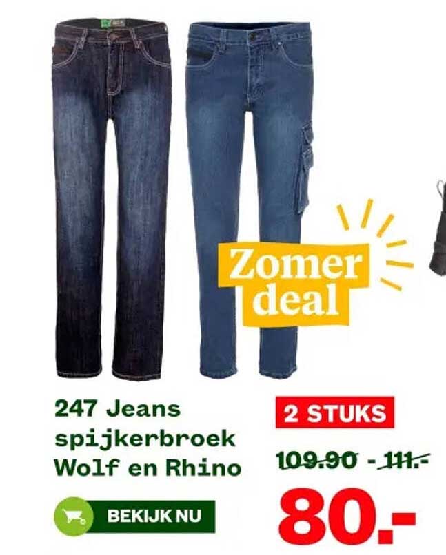 247 Jeans spijkerbroek Wolf en Rhino