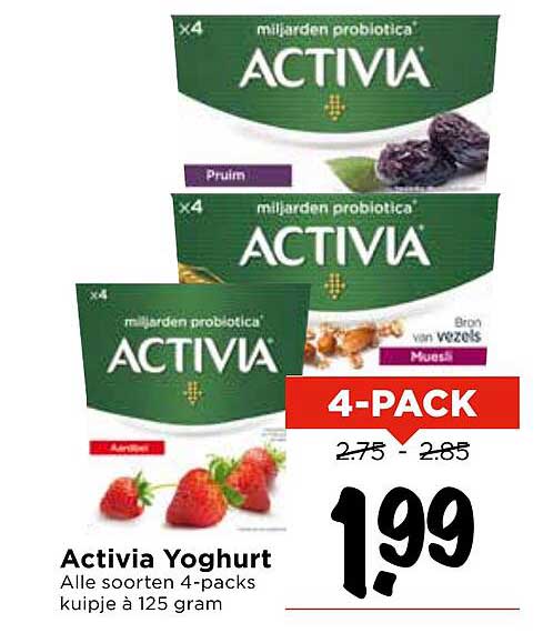Activia Yoghurt 4-pack